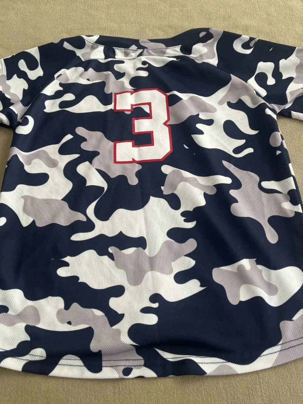 BD & A Washington Nationals Unisex Camo Jersey Short Sleeves Size YM. Really nic
